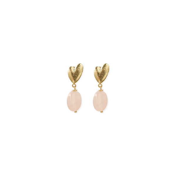 Heavenly Rose Quartz Earrings