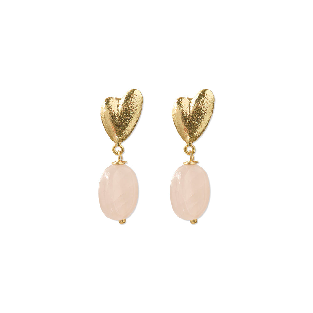 Heavenly Rose Quartz Earrings