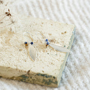 Longful Lapislazuli Tigerauge Ohrringe 