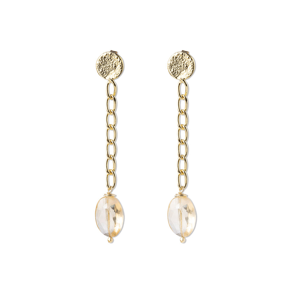 Meditation Citrine Earrings