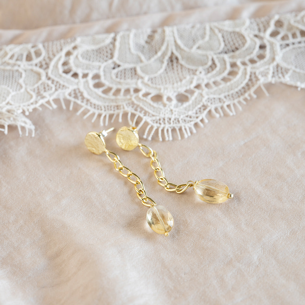 Meditation Citrine Earrings