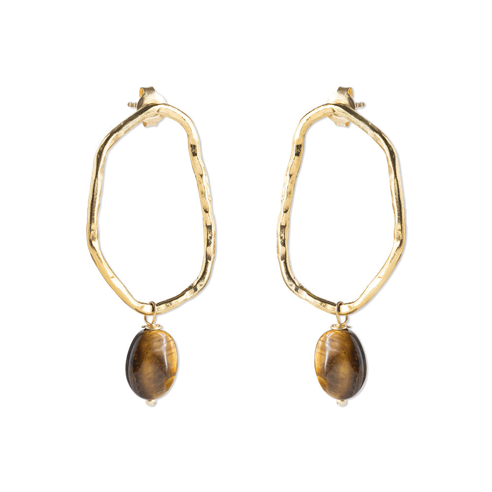 Bravery Tigerauge Ohrringen 