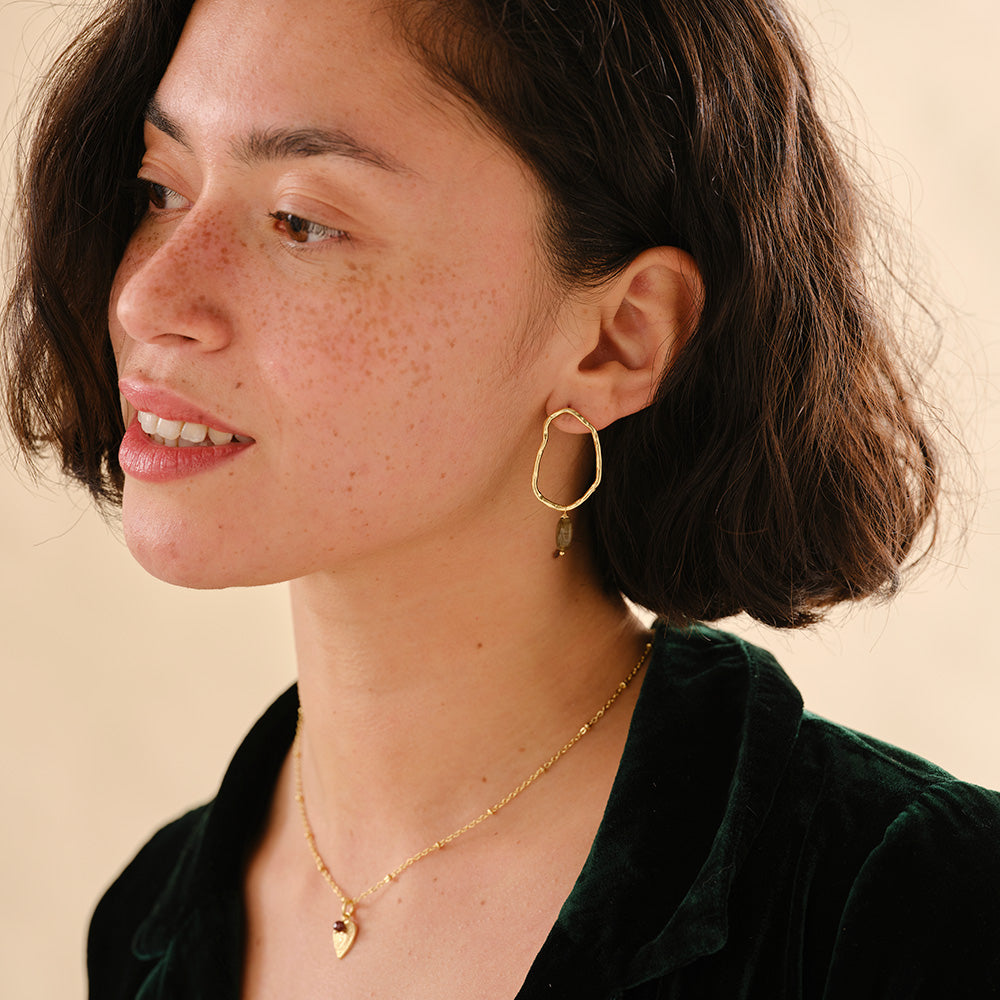 Bravery Labradorit Ohrringen