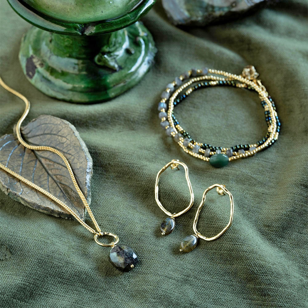 Bravery Labradorit Ohrringen