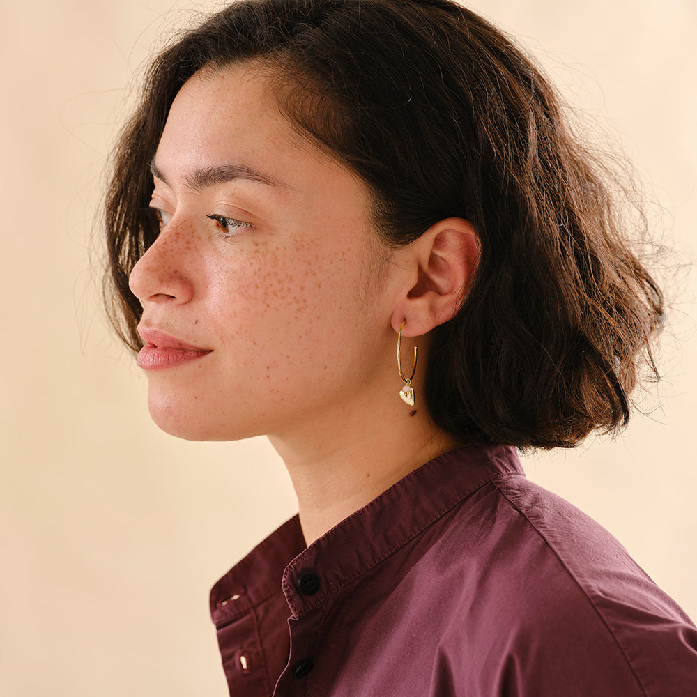 Solidarity Rosenquarz Ohrringen