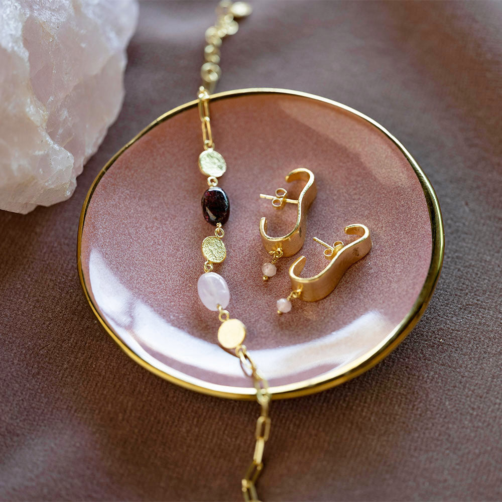 Creative Rosenquarz Ohrringen