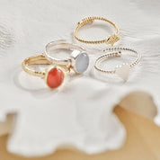 Honorable Ginkgo Ring vergoldet