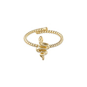 Honorable Slang Ring Verguld