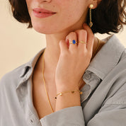 Honorable Eye Ring Verguld