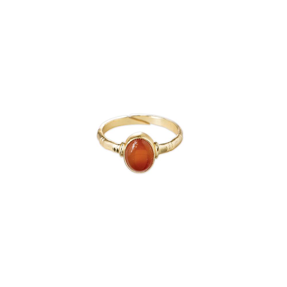 Certain Carnelian Ring Gold Plated