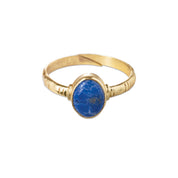 Certain Lapislazuli Ring vergoldet