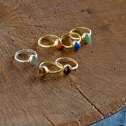 Certain Lapislazuli Ring vergoldet