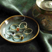 Certain Labradorit Ring versilbert
