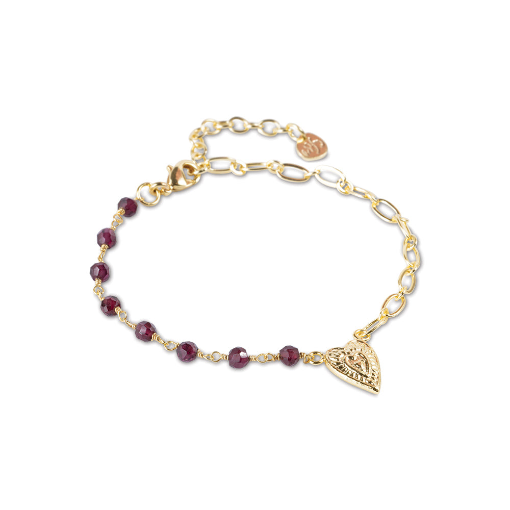 Thinking Granaat Armband