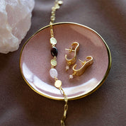 Aesthetic Rosenquarz Granat Armband