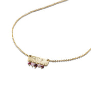 Sanity Granat Rosenquarz Halskette