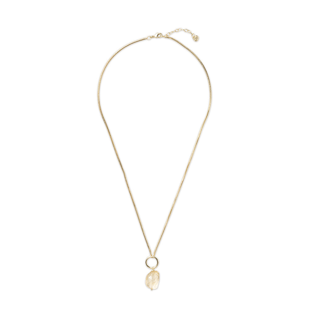 Awareness Citrin Halskette 