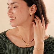 Thinking Schwarzer Onyx Armband