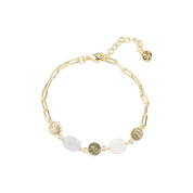 Aesthetic Blue Lace Agate Moonstone Bracelet