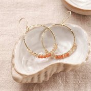 Emerging Citrine Carnelian Earrings