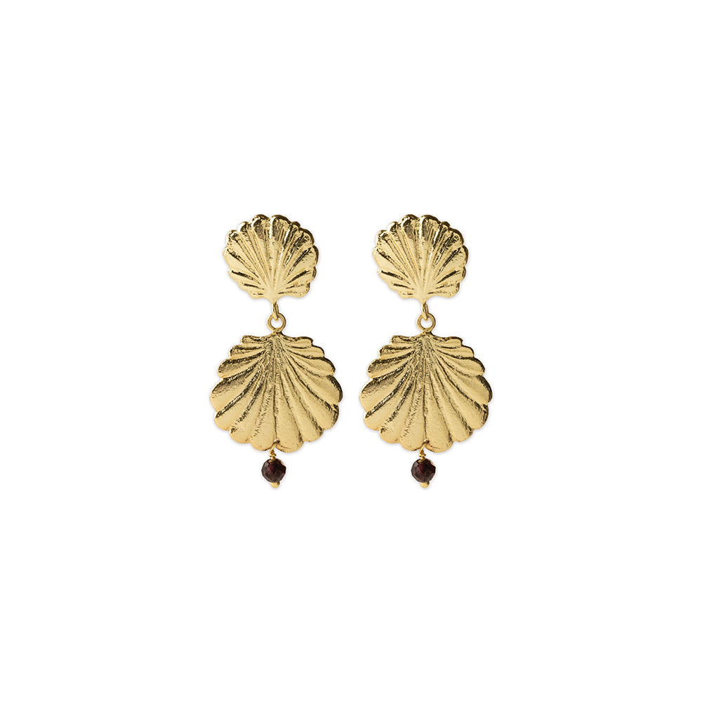 Expressive Garnet Earrings