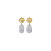 Ease Blue Lace Agate Earrings