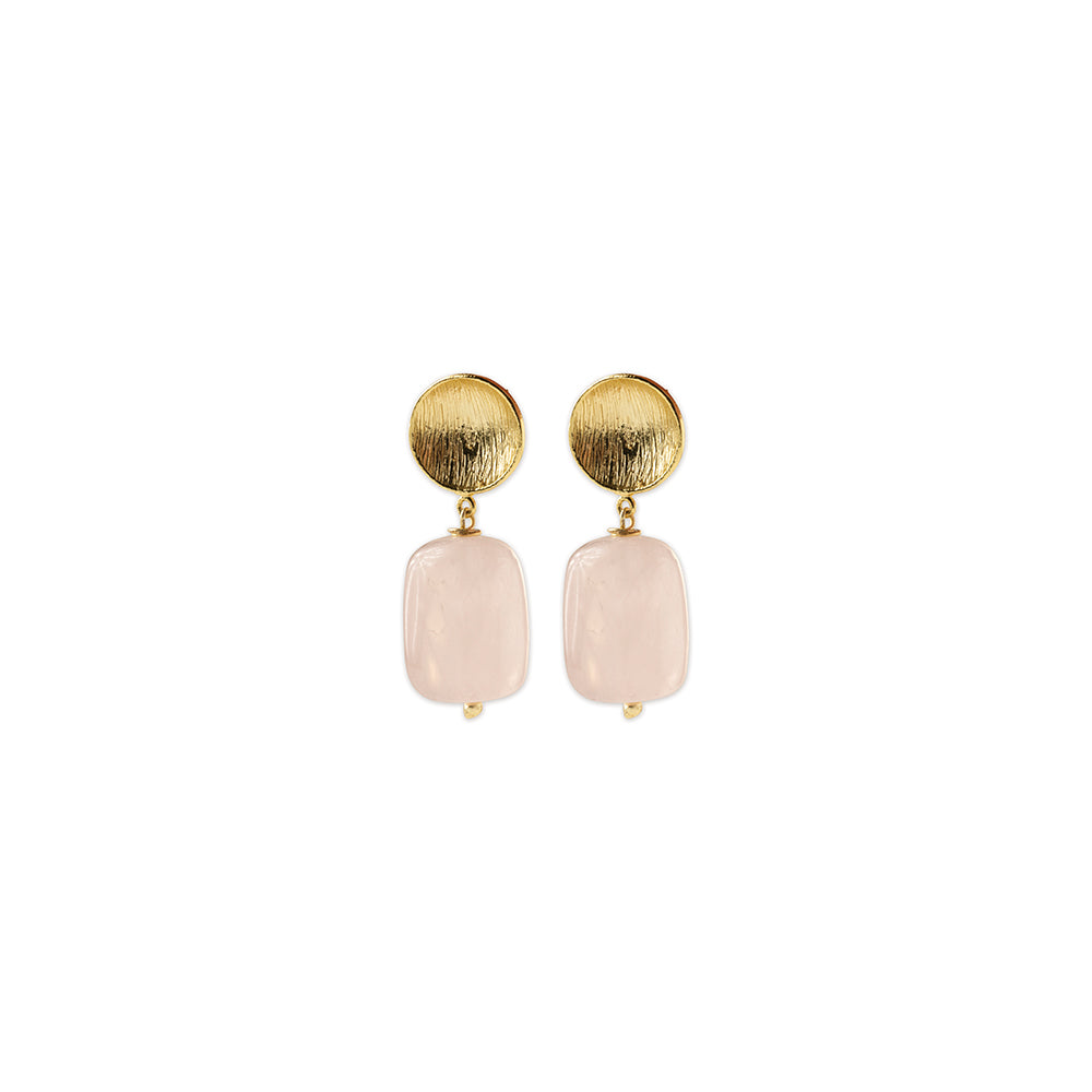 Ease Rose Quartz Earrings