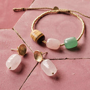 Ease Rose Quartz Earrings