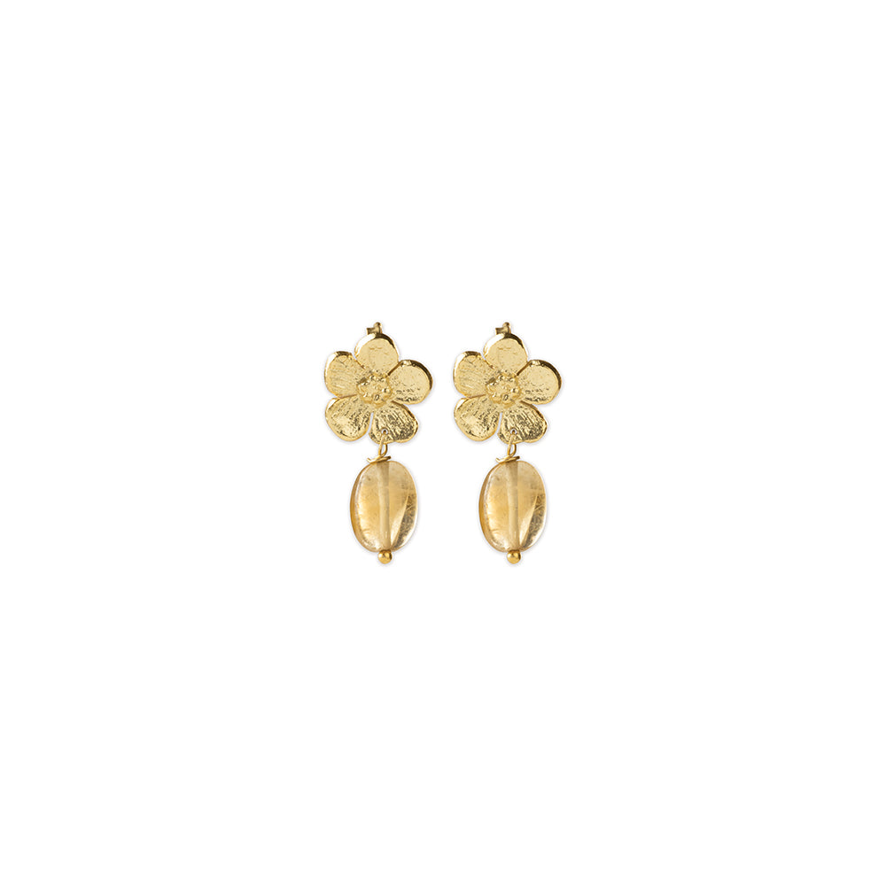 Ember Citrine Earrings