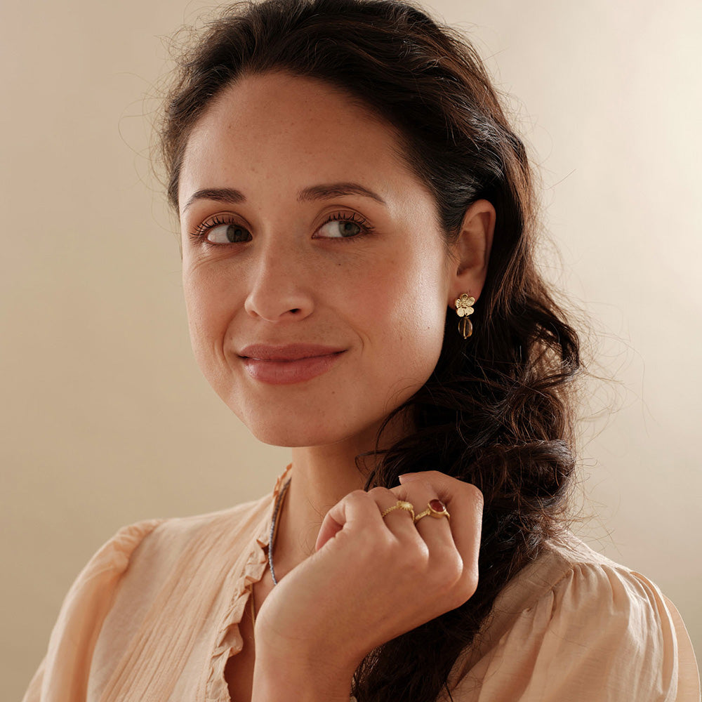 Ember Citrine Earrings