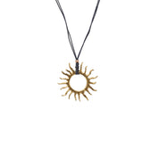 Statement Sun Cord Necklace