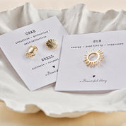 Brooch Set Crab - Shell