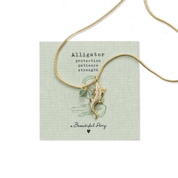 Wild Alligator Aventurijn Ketting