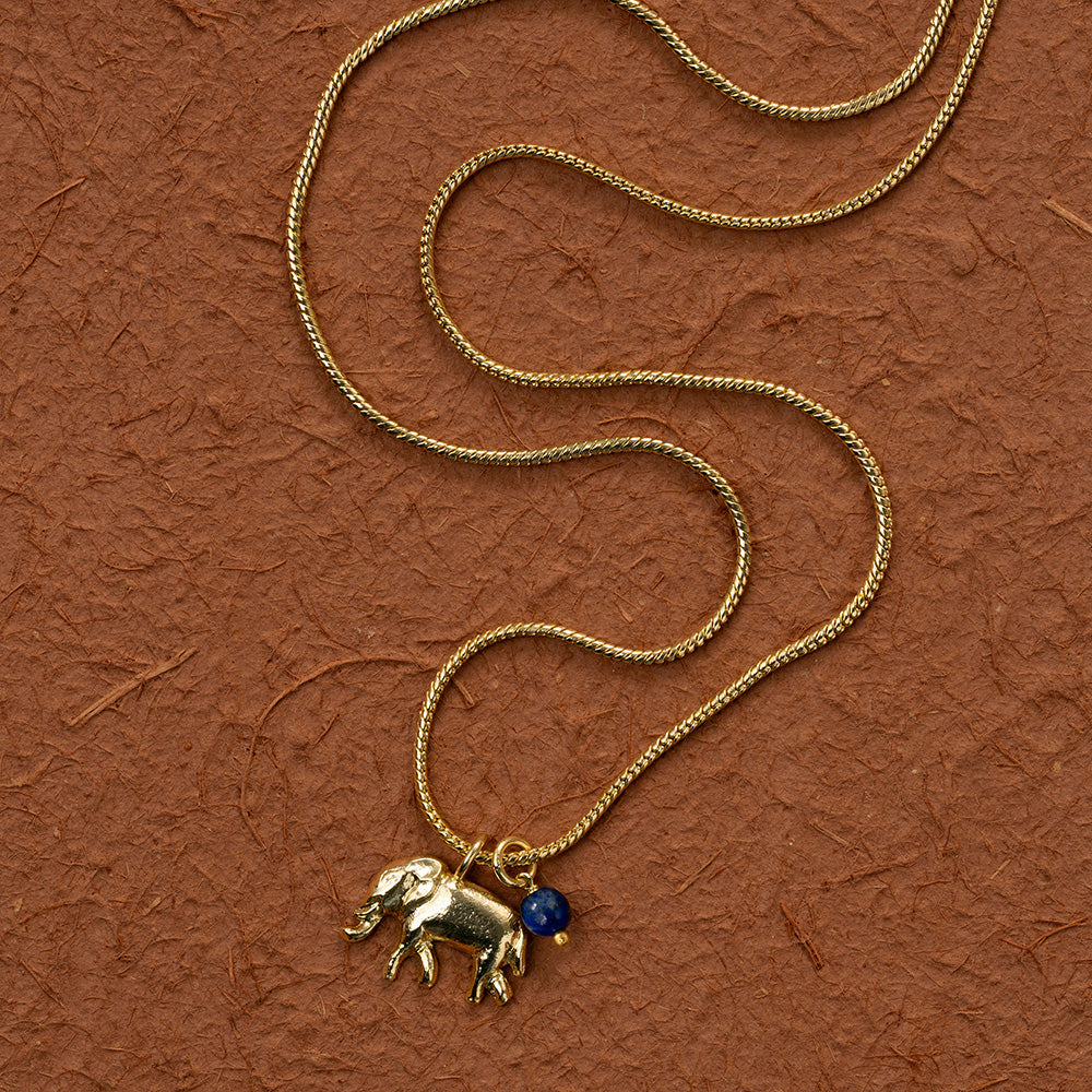 Wild Olifant Lapis lazuli Ketting