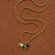 Wild Olifant Lapis lazuli Ketting
