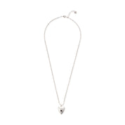 Ignite Granaat Verzilverde Ketting
