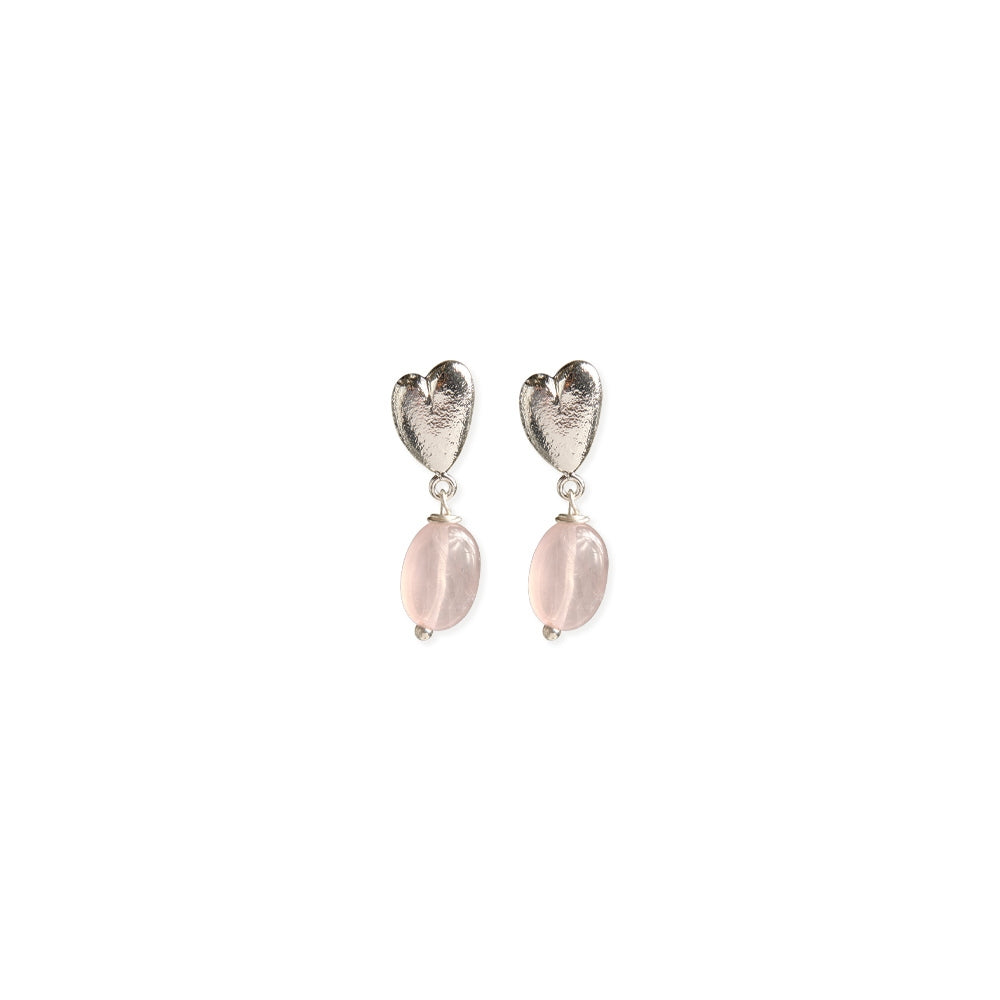 Heavenly Rose Quartz Earrings
