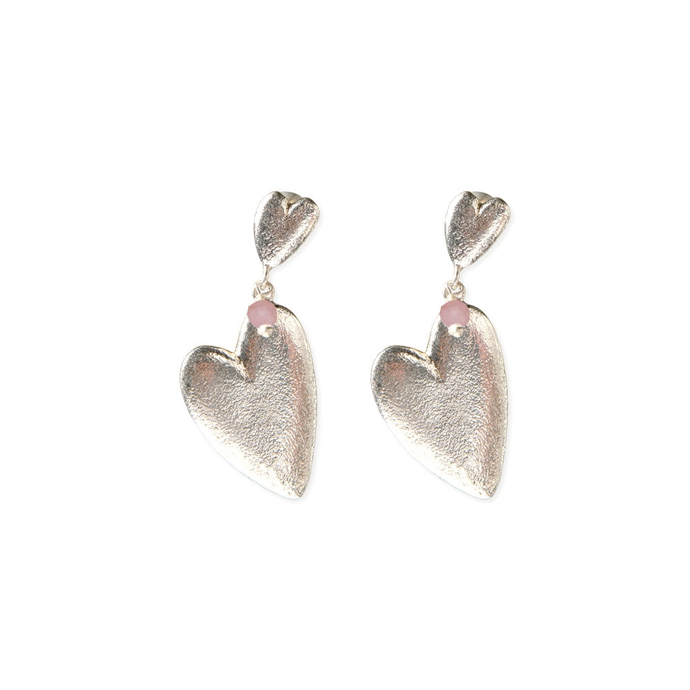 Trueheart Rose Quartz Earrings