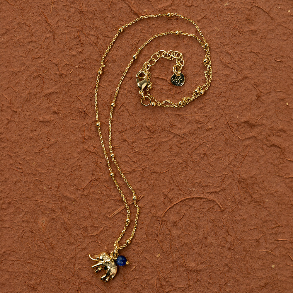 Instinct Olifant Lapis lazuli Ketting