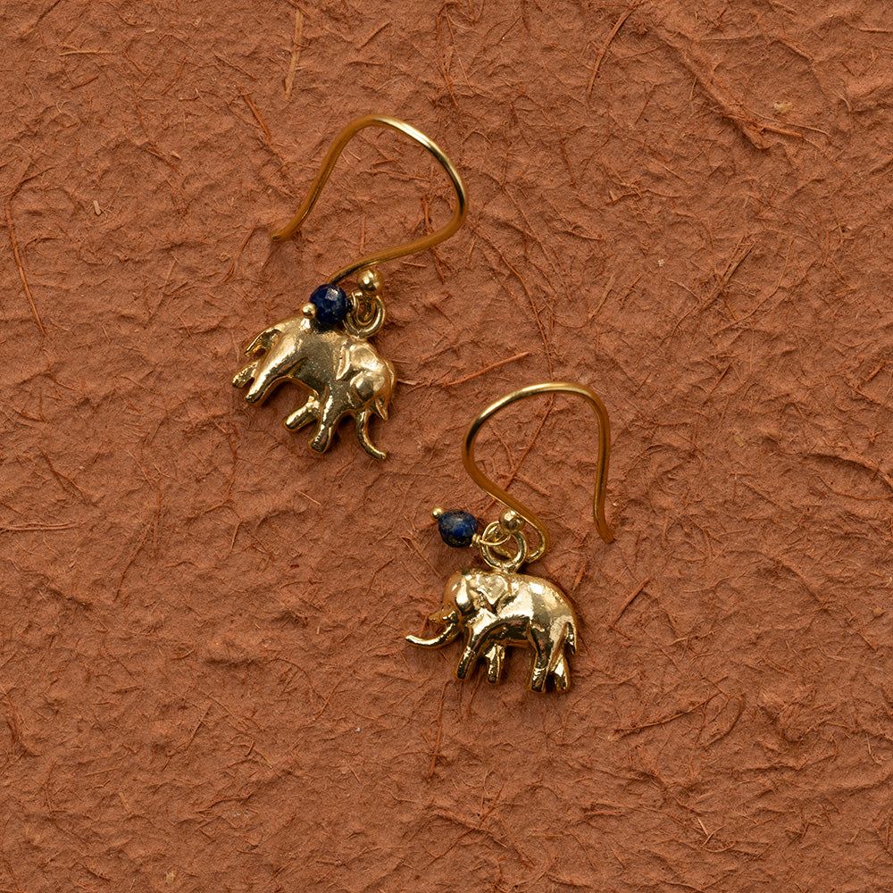 Freedom Elefant Lapislazuli Ohrringe