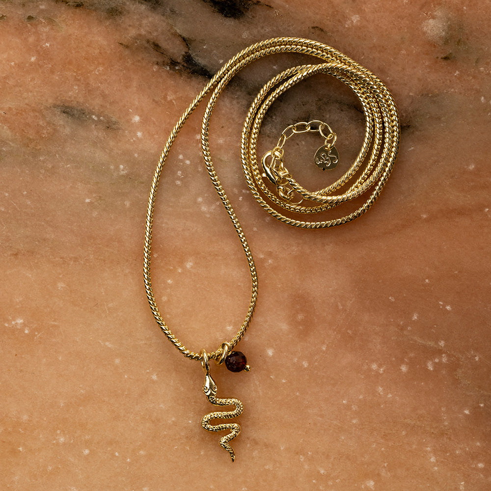 Wild Slang Granaat Ketting