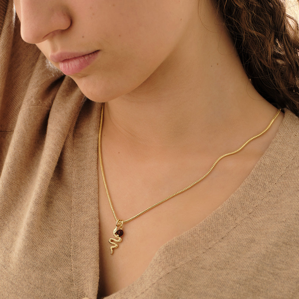 Wild Slang Granaat Ketting