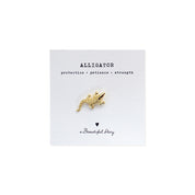 Brosche Alligator