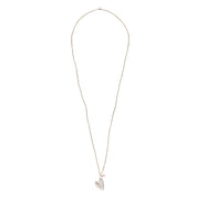 Paradise Rosenquarz silberfarbige Halskette