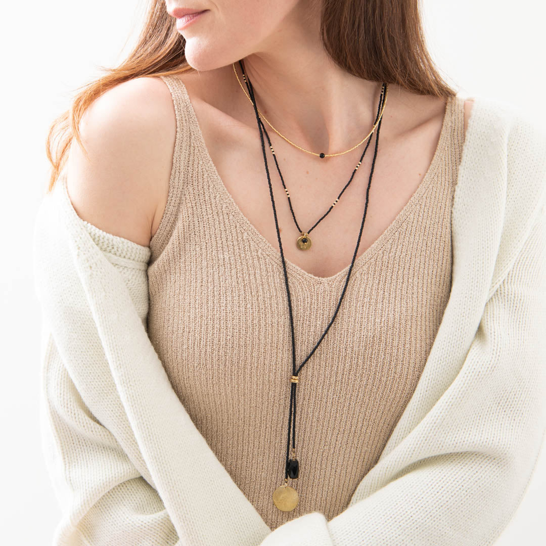 Fairy Zwarte Onyx Ster Goudkleurige Ketting