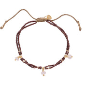 Honor Rose Quartz Gold Colored Bracelet