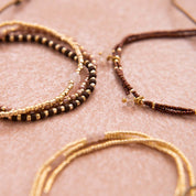 Honor Rose Quartz Gold Colored Bracelet