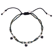 Honor Zwarte Onyx Zilverkleurige Armband