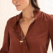 Paradise Citrien Goudkleurige Ketting