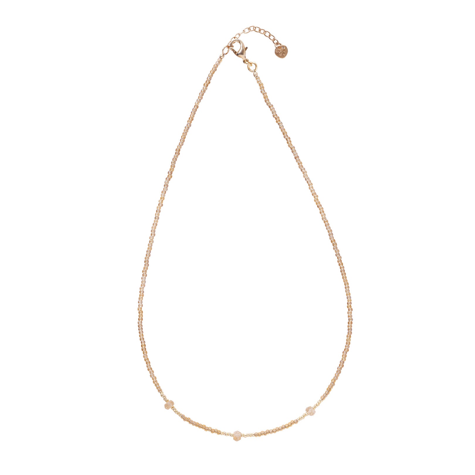 Brightly Citrien Goudkleurige Ketting